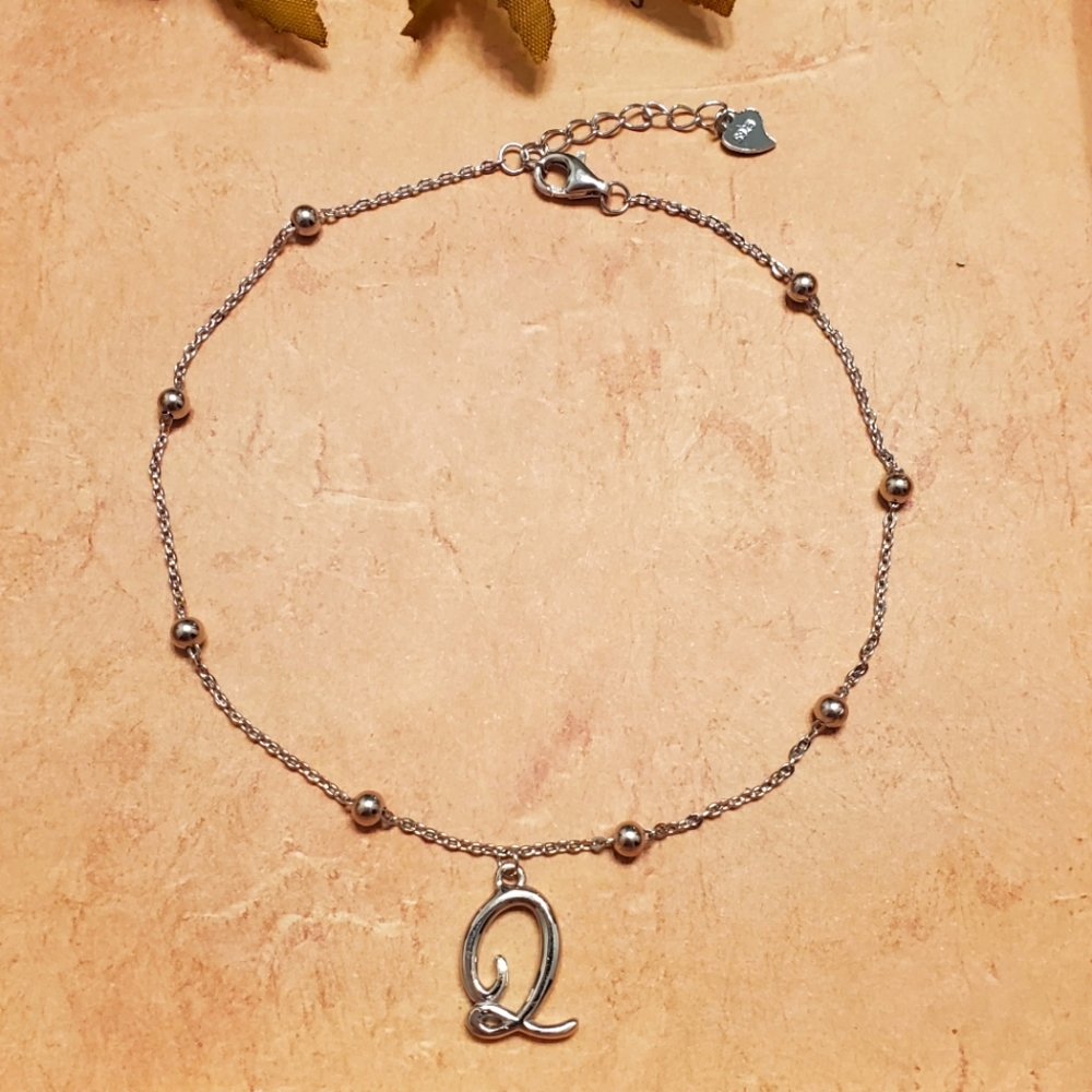 NEW Sterling "Q" Anklet or Bracelet - Picture 4 of 5
